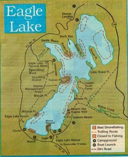 Eagle Lake Fishing Map How To Fish Eagle Lake Archives - Oregon,California Hunting, Fishing, Pigs,  Deer, Boar, Trout, Ducks, Dove, Turkey, Pheasant, Bass